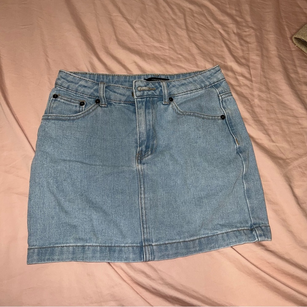 Forever 21 Jean Mini Skirt